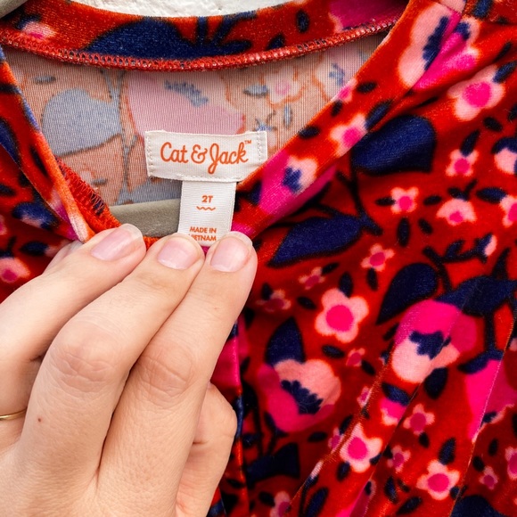 Velvet Girls 2T Funky 70’s Retro Floral Dress - Picture 3 of 3